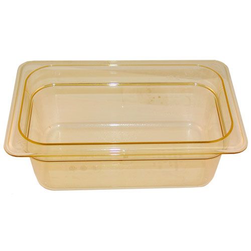 Cambro CAMPO712 1/4 Size Food Pan - Amber High Heat