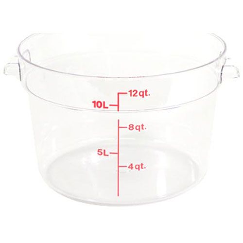 Cambro CAMRFSCW12135 Clear Round Container - 12 Quart, Code 135