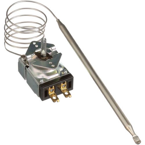 Cecilware L041AL SL Thermostat W/ 5/16" X 7-9/16" Nickel Bulb, Thermostat Knob