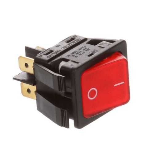 Champion CHA0512221 Dishwasher Rocker Switch DPST Red Neon 250V