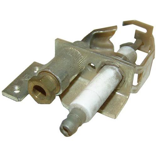 Cleveland 1057842 NAT Spark Pilot, 1/4" Tube, Flame Pattern W/ Igniter for Spark Cable