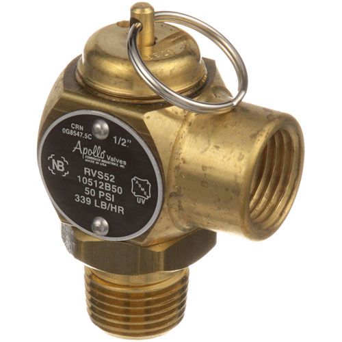 Cleveland KE51723 Steam Safety Valve 50 PSI 1/2" MPT X 1/2" FPT