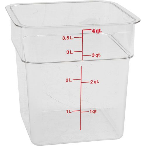 Container Clear 4qt For Cambro - Part# 4sfscw135
