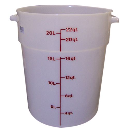 Container Rnd 22qt -148 Poly/White For Cambro - Part# Rfs22-148