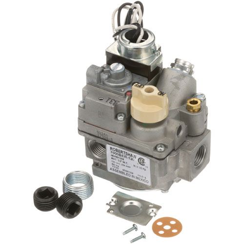 Crown Steam 116-4804 Fry 1/2" FPT Natural Gas Safety Valve with  1/2" side Outlets 