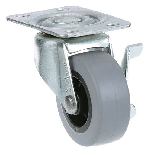 Dean 810-2806 Swivel Plate Caster , 2",W/Brake