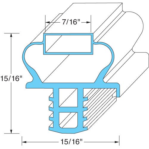 Delfield 1701197 Drawer Gasket 
