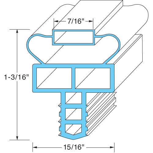 Door Gasket 25 15/16" X 57 1/2" For Randell - Part# Ingsk0113