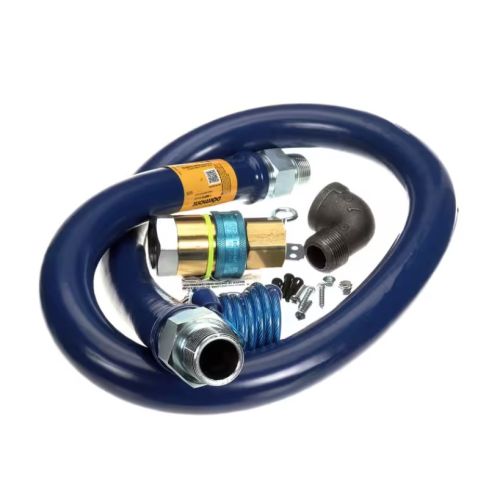 Dormont 16100BPQR60 Gas Connector Hose Kit 1" DIA X 60"L Blue SnapFast