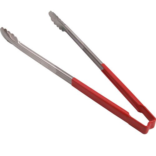 Edlund 31611 Scallop Tongs 16" Red HDl