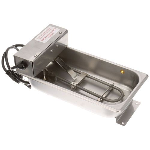 Fisher Manufacturing DM08S1S Condensate Evaporator Pan W/ Float Switch and 3ft Cord, 7" X 13" X 2.5" 