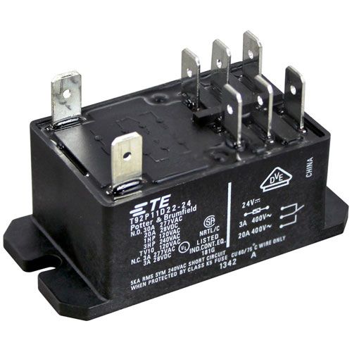 Frymaster 8074482 2-Pole 30A 24V Coil Relay DPDT