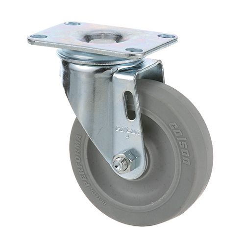 Garland 1027800 Range Swivel Caster Rubber Wheel Plate Mount W/O No Brake 4" DIA