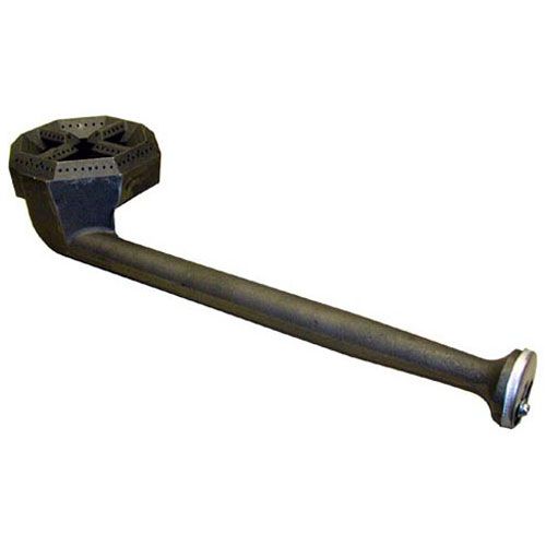 Garland 3019000-GAR Rear Long Burner Assembly W/ Air Shutter & Single Slot, 5-3/4" Hex Head, 2-1/8" Burner DIA, 6.25" DIA Head, 7/16" Orifice Hole