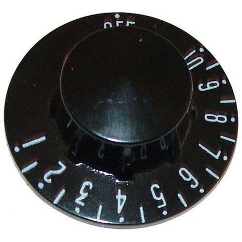 Groen GRZ002868 Black T star knob with whiteprint, 2-1/4" DIA,Off-10-1 