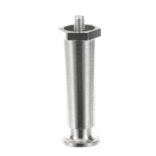 Groen Z041121 Satin Metal Hex-Style Foot, 4" Tall, 3/8"-16 Thread Size