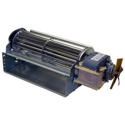 Hatco R0212066 120V Blower Motor with Cooling Fan, 10-1/2" Long, 7-1/4" Wheel