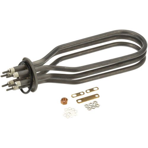 Hobart 00-119078-00007 Dishwasher 3" Round Flange Immersion Element W/ 3" Round Rubber Gasket,200/240V 5000/7200W 3PH