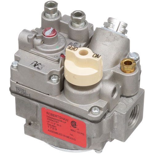 Hobart 11356 1/2" FPT LP Gas Safety Valve with Bleed Gas Actuator,  MAX 14"WC