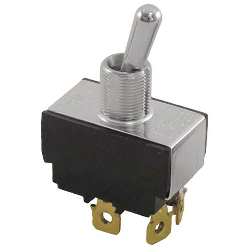 Hobart 3.1008 1/2 DPST Silver Toggle Switch W/ 4 Screws,ON/OFF 