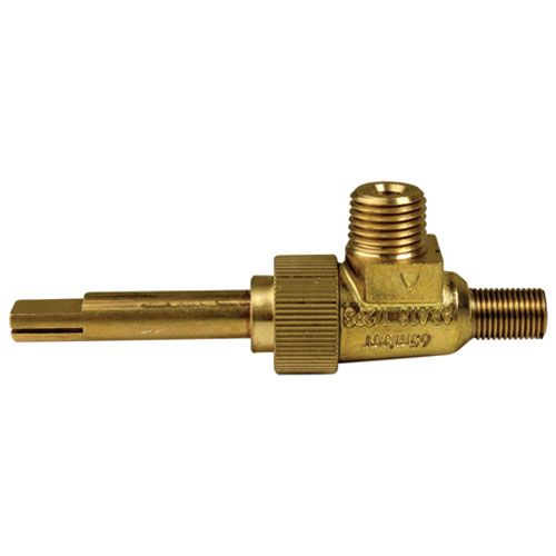 Hobart 715080 Valve W/ 1/4" MPT X 3/8"-27, Stem Flat Down W/240", 90 Degree, CTR Inlet to End of Stem ;2-1/2"