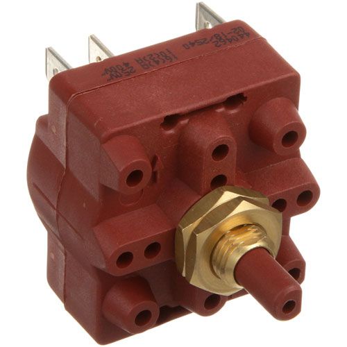 Holman 200551 Rotary Switch W/ 1/4" Tabs & .198" Plastic D-Shaft