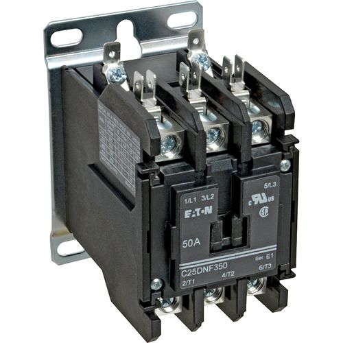 Hubbell C25DNF350B 3-Pole Contactor, 50 AMP, 240V