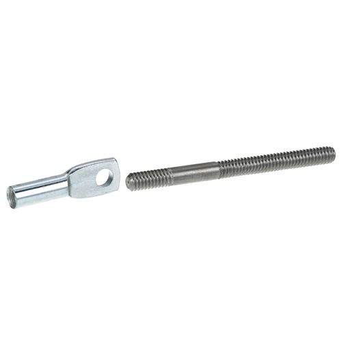 Imperial 1852 3" oven short Door Rod w/ 1/4-20 Thread and Eye Coupling