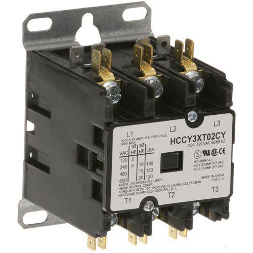 Imperial 37606 Contactor 3 Pole W/10/120V