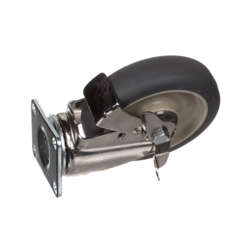 Intermetro B5PB Swivel Plate With Brake Caster Polyurethane 5"