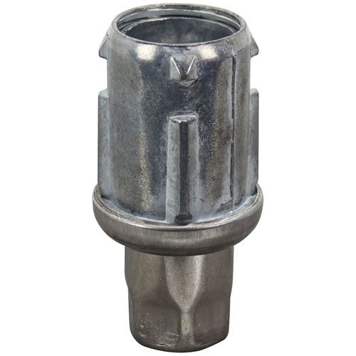 Jackson 05340-108-01-03 Polished Stainless Steel Bullet Foot with Hex Base, 1-1/2H X 1-3/8" D