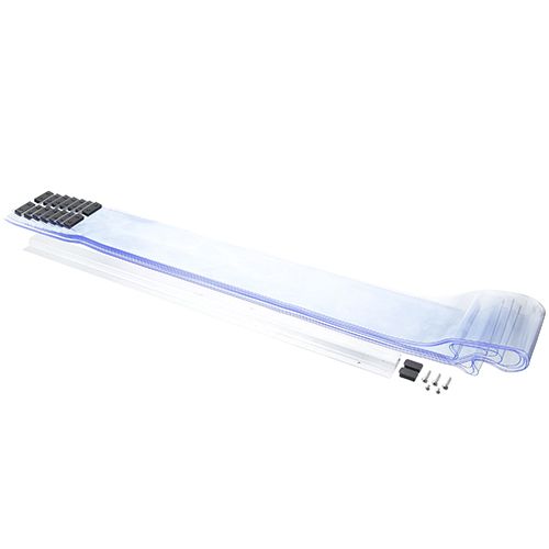 Kason 01SA6063384 Easimount Strip Curtain with Aluminum Track, 33" x 84"