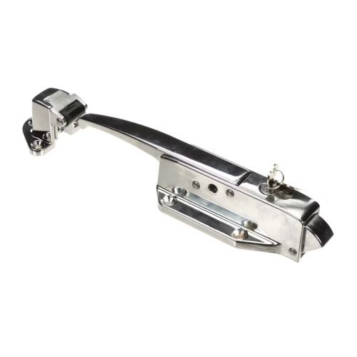 Kason 10077CL0004C Latch/Strike Assembly W/Cylinder Lock Light Spring Polished Chrome