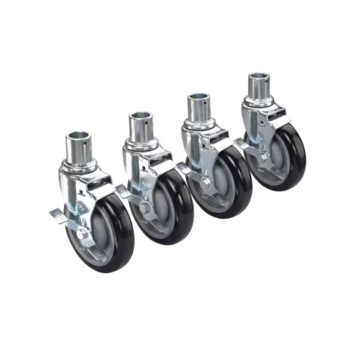 Krowne 28-151S Shelving Caster Set With 5" Locking Wheels