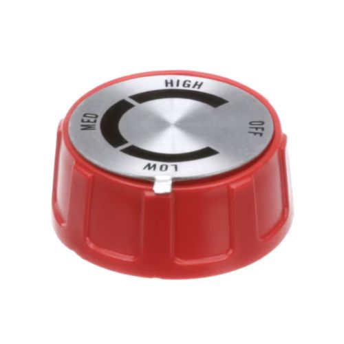 Lang SY9-70701-10-2 Knob 3 Heat Switch Red Off-Low-Med-High 208/240V