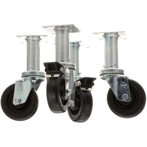Pitco B3901504 Fryer Wheel Casters 4" 9" Lift 4/Pack