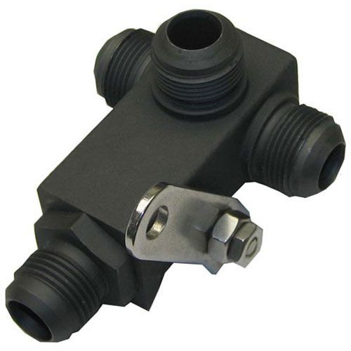 Pitco PT60131801 Filter Return Ball Valve with 4 Flare Connections,  3x1/2" & 1x7/16" Flare