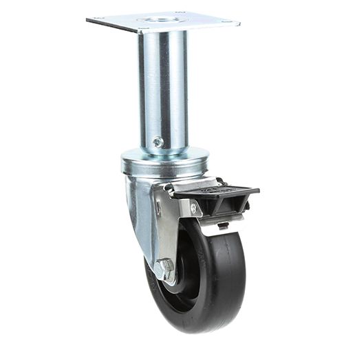 Pitco PTPP10815 4" Swivel Plate Caster Wheel W/ Brake