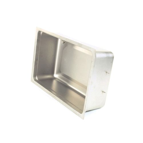 Randell RDRPPAN0005 Pan W/Drain & Female Spout 12" X 20" Stainless Steel