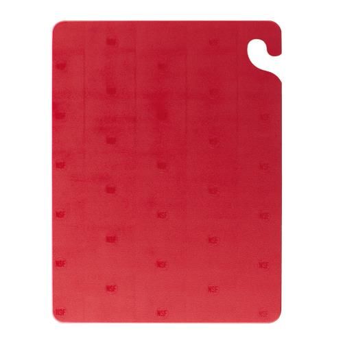 San Jamar SJCB152012RD Red Cutting Board, 15" x 20" x 0.5"