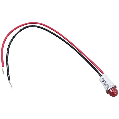 SECO 0866565 1/2" Red Dome Signal Light W/ 10" Leads
