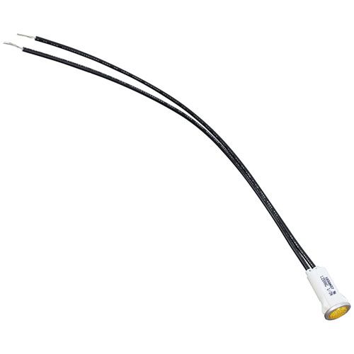 SECO 866560 125V Amber Signal Light W/ 10" Leads & 1/2" Fits Hole