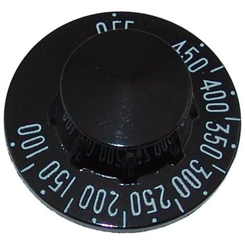 Southbend 1055801 Thermostat Knob 2-1/4" DIA, OFF-450-100F, Mount .187", Position Right