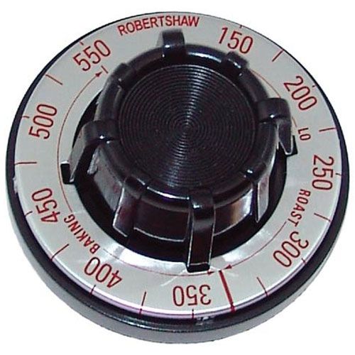 Southbend SOU1010300 Flat Down Thermostat Knob 2-1/2" DIA, ROBERTSHAW-150-550F, "D" MOUNT .290"