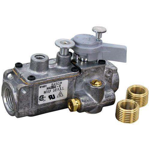 Star Mfg 2J8579 Natural Gas Valve W/ Pilot, Eco Slot & Thermocouple Magnet, 3/4" FPT IN/OUT