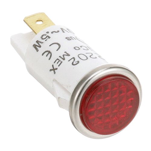 Star Mfg 301013 Red Signal Light W/Fastener Lock Tabs 1/2"& 10" Leads 250V