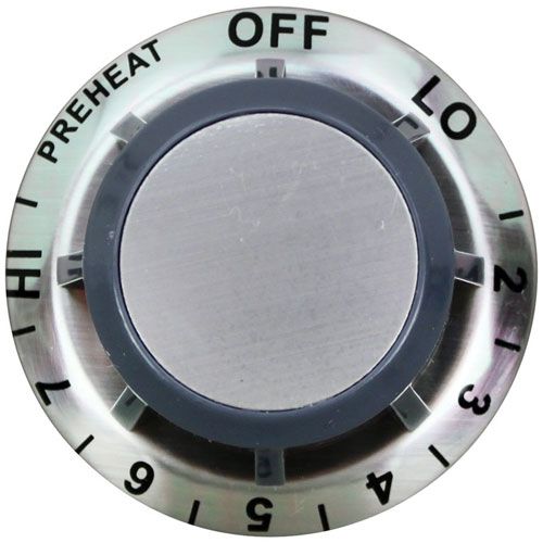 Star Mfg WS-64373 3/16" D-Stem Control Knob, Off-Lo-2-3-4-5-6-7-Hi-Preheat