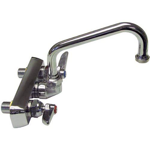 T&S Brass B1115 Dishwasher Wall Mount Faucet W/ 6" Swing Nozzle and Handle 4" CTRS