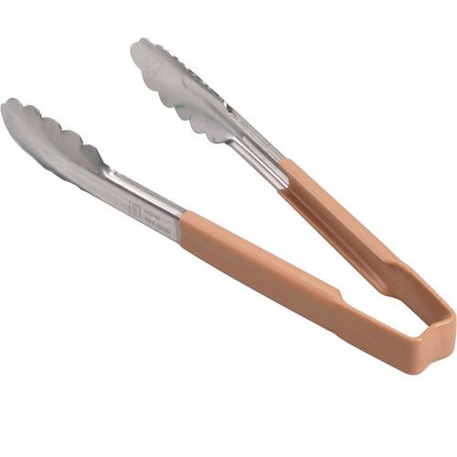 Tongs,Scallop, 9.5",Tan Hdl For Edlund - Part# 7410t