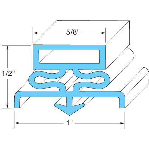 Traulsen SER-61097-00 Door Gasket 23-5/8" X 59-3/4"